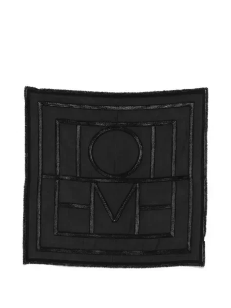 Fular Toteme de mătase negru