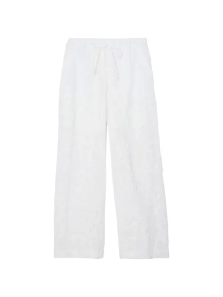 Pantaloni 3.1 Phillip Lim cu model floral alb