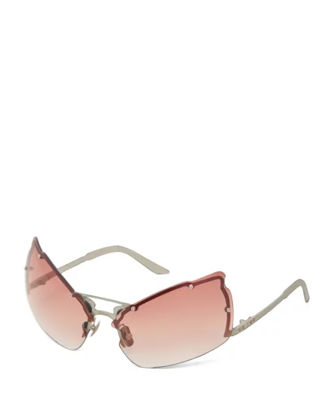 Ochelari de soare Srvc Studio cu imprimeu geometric maro