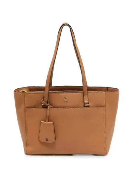 Geantă shopper Tory Burch din piele maro