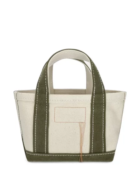 Geantă shopper Fortela din canvas alb