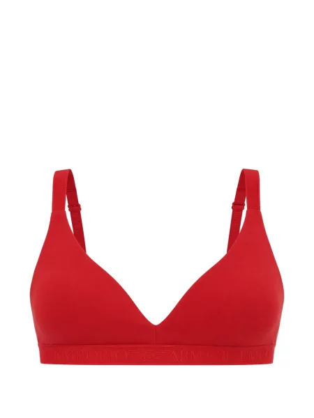 Sutien triunghi Armani Exchange cu autograf roșu