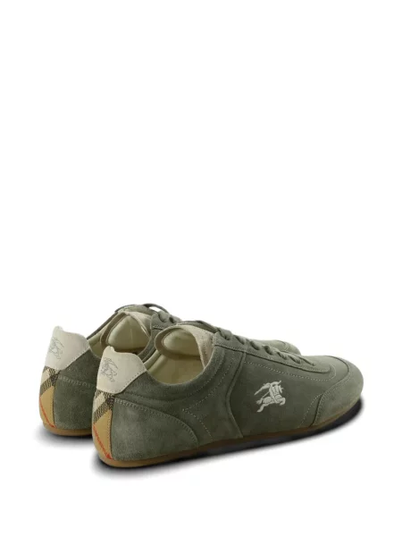 Sneakerși Burberry cu broderie verde