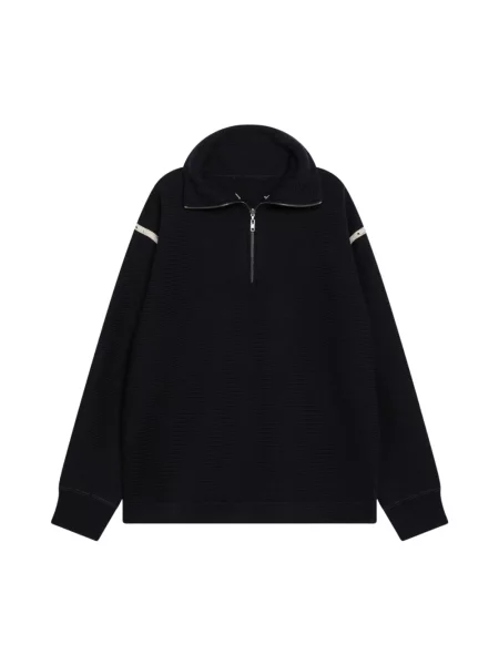 Kardigan Maison Margiela z naszywkami niebieski