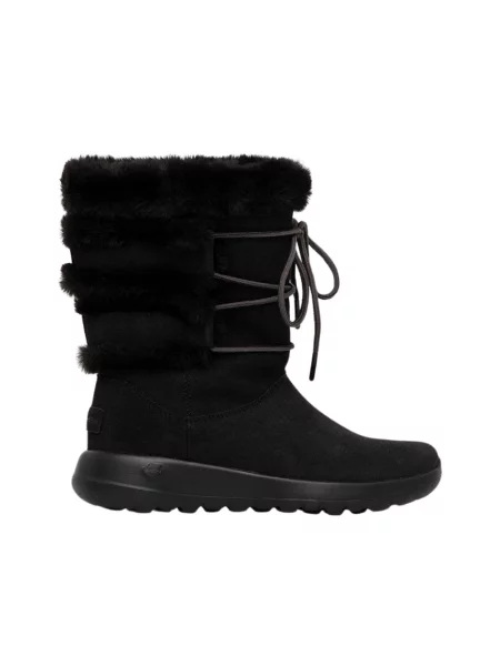 Futro Skechers ze sztucznego futra czarne