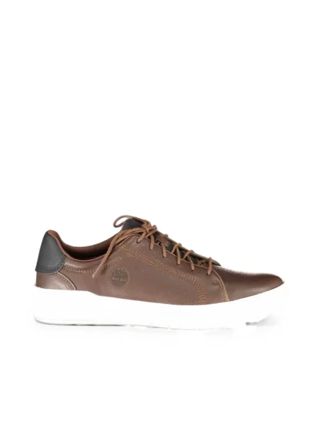 Sneakerși Timberland cu șireturi din piele maro