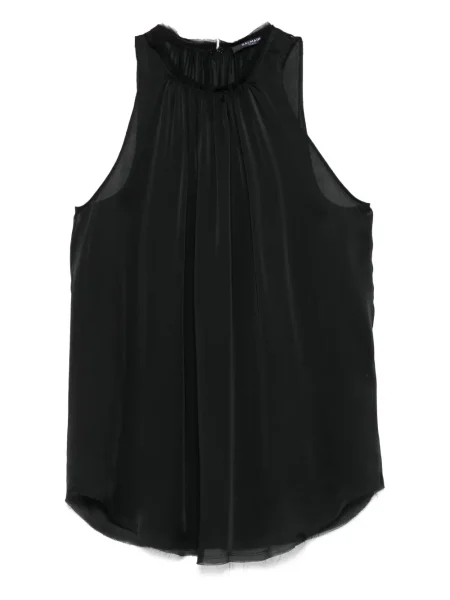 Bluză Balmain de mătase negru
