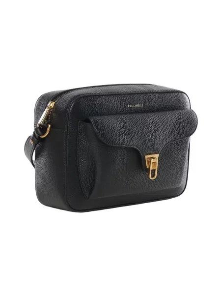Torebka crossbody Coccinelle skórzana czarna