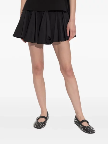 Fusta plisata Allsaints plisată negru