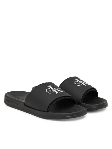 Papuci Calvin Klein din neopren negru