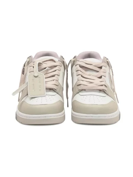 Sneakersy Off-white skórzane biznesowe białe
