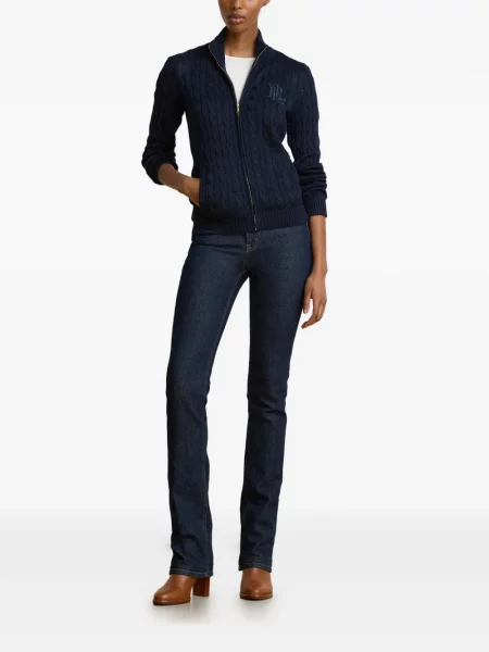 Πλεκτή ζακέτα Lauren Ralph Lauren μπλε