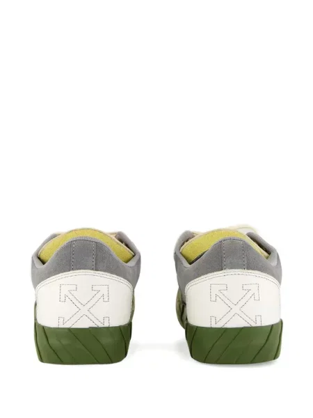 Sneakerși Off-white din piele alb