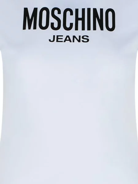Μπλούζα Moschino Jeans με σχέδιο λευκό