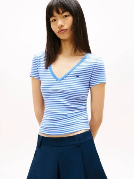 Tommy Jeans Tricou ESSENTIAL albastru