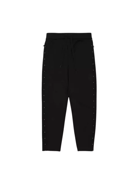 Spodnie dresowe Moncler z nitami czarne