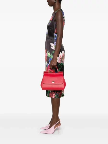 Geantă Dolce & Gabbana Sicily roșu