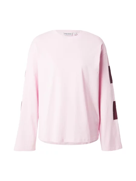 PIECES Tricou PCRIA FANY rosé / carmin roșu