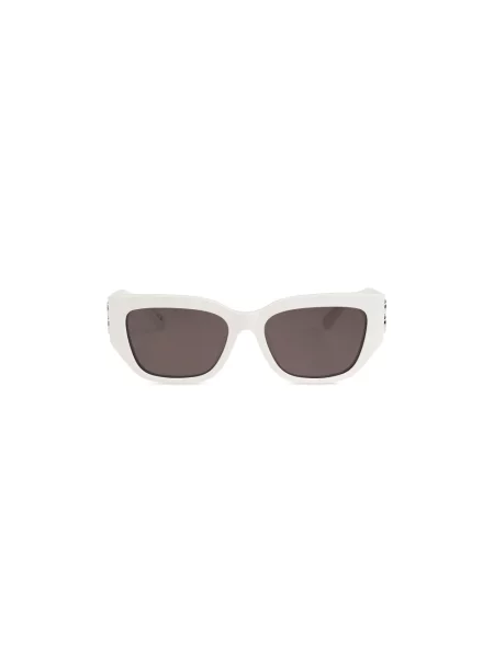 Lniane okulary przeciwsłoneczne Balenciaga białe