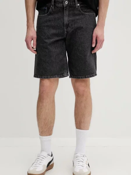 Karl Lagerfeld Jeans pantaloni scurți pentru bărbați din denim gri
