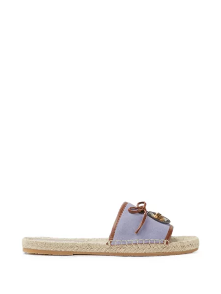 Espadrile Versace cu funde violet