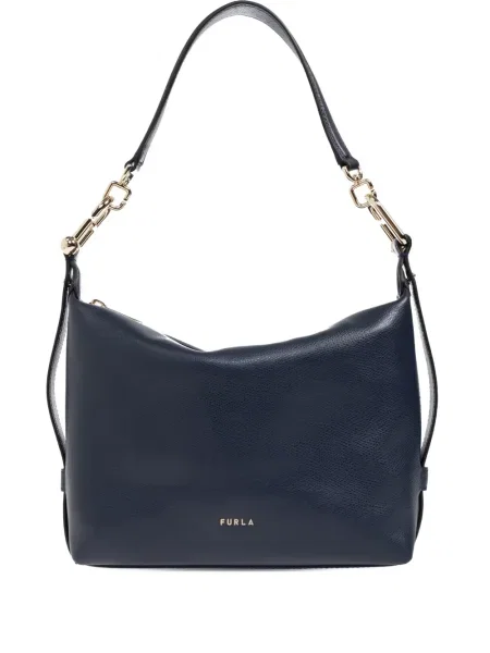 Geanta de piele Furla din piele albastru