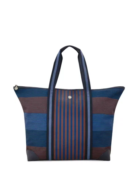 Geantă shopper Pip Studio cu dungi albastru