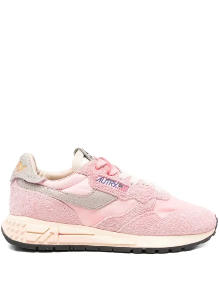 Sneakerși Autry din piele de căprioară roz