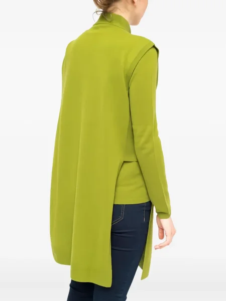 Pulover La Rose fără mâneci verde