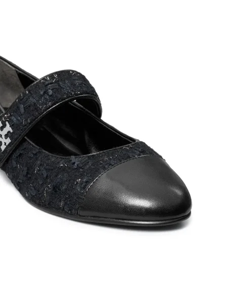 Șapcă Tory Burch din tweed albastru