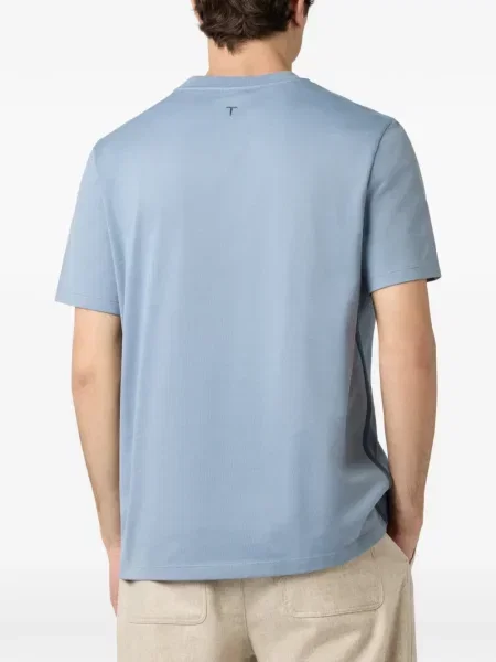Tricou Tod's din jerseu albastru