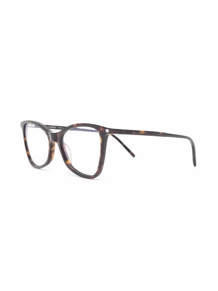 Ochelari de soare pătrați Saint Laurent Eyewear maro
