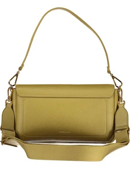 Usnjena usnjena torbica Coccinelle zelena