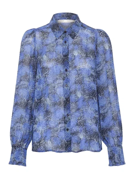 InWear Bluză Davila azur / albastru închis alb