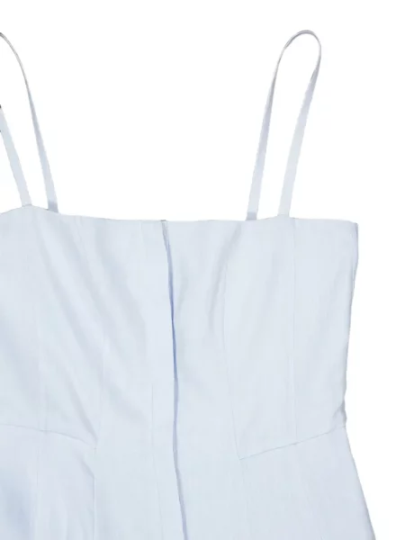 Rochie midi Gabriela Hearst fără mâneci albastru