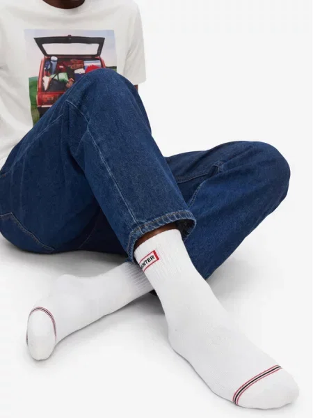 Hunter Довгі шкарпетки білий