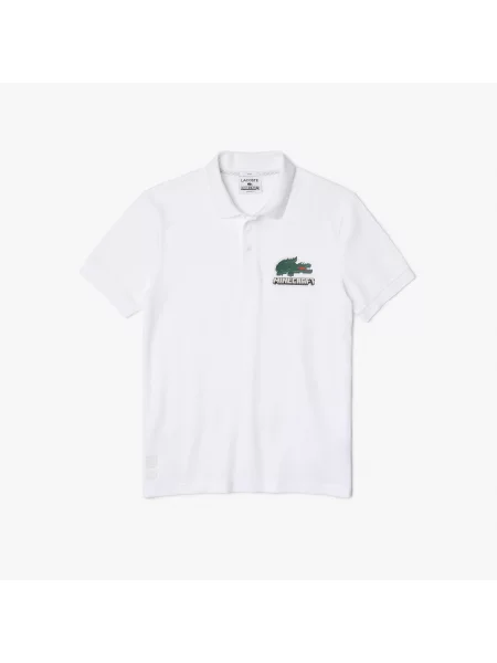 Классическое поло Lacoste белое