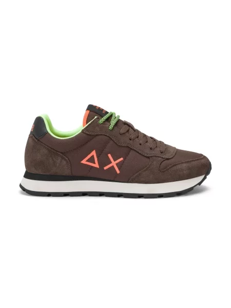 Sneakersy Sun68 casual brązowe