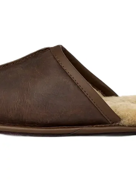 Sandale Ugg din piele zdrențuiți maro