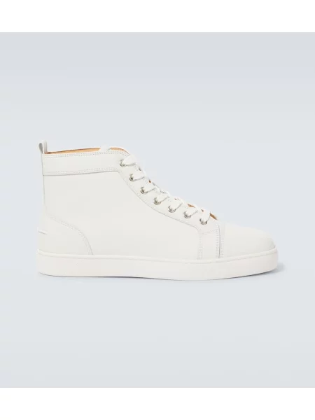 Sneakerși Christian Louboutin din piele alb