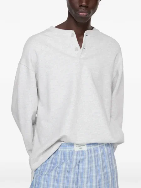 Hanorac Acne Studios cu broderie gri