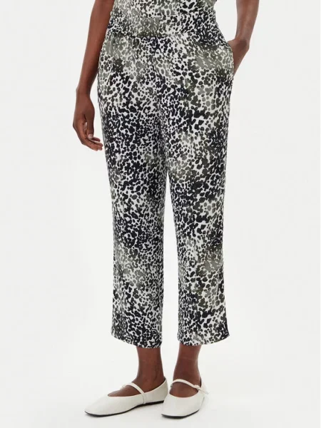 Olsen Штани з тканини зелений