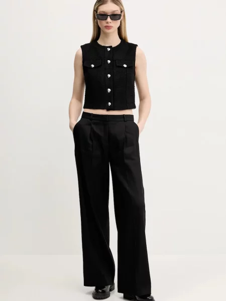 Безрукавка HUGO однобортна чорний