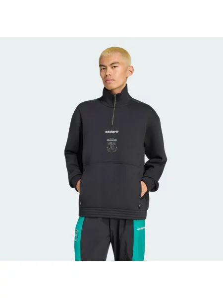 Bluza z suwakiem do połowy długości Liverpool FC EQT czarna