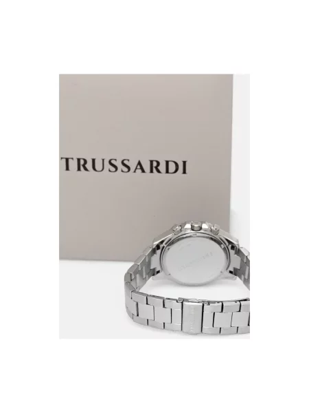 Trussardi zegarek srebrny szary