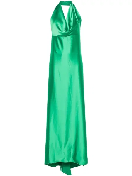 Maksi sukienka maxi Blanca Vita garniturowa zielona