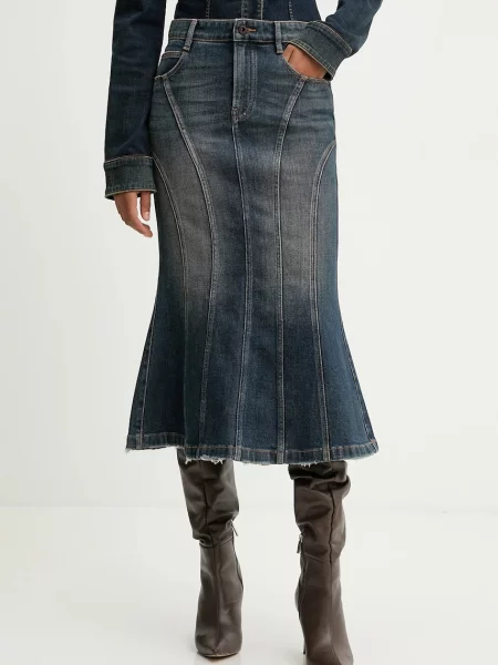 Miss Sixty fustă jeans albastru