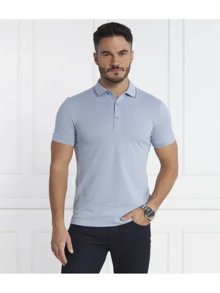 BOSS GREEN Polo albastru