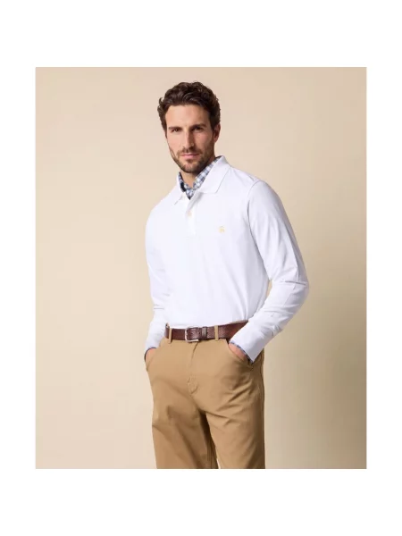 Koszulka polo Brooks Brothers z logo biała