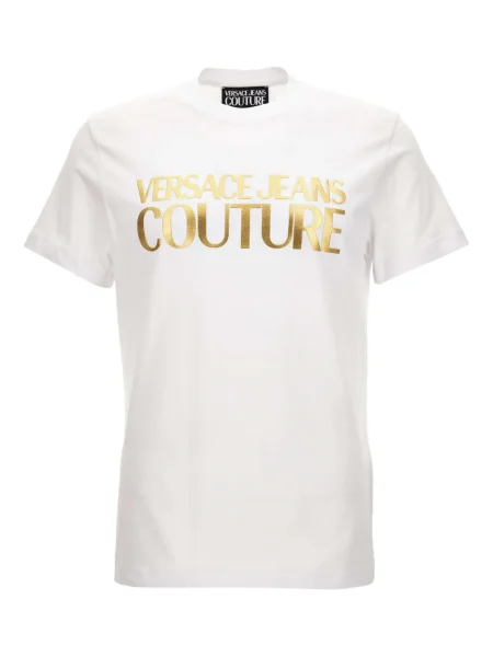 Tricou Versace Jeans Couture cu imagine alb
